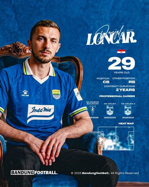 Bek Kroasia dengan 184 Laga di Eropa Kini Berseragam Persib