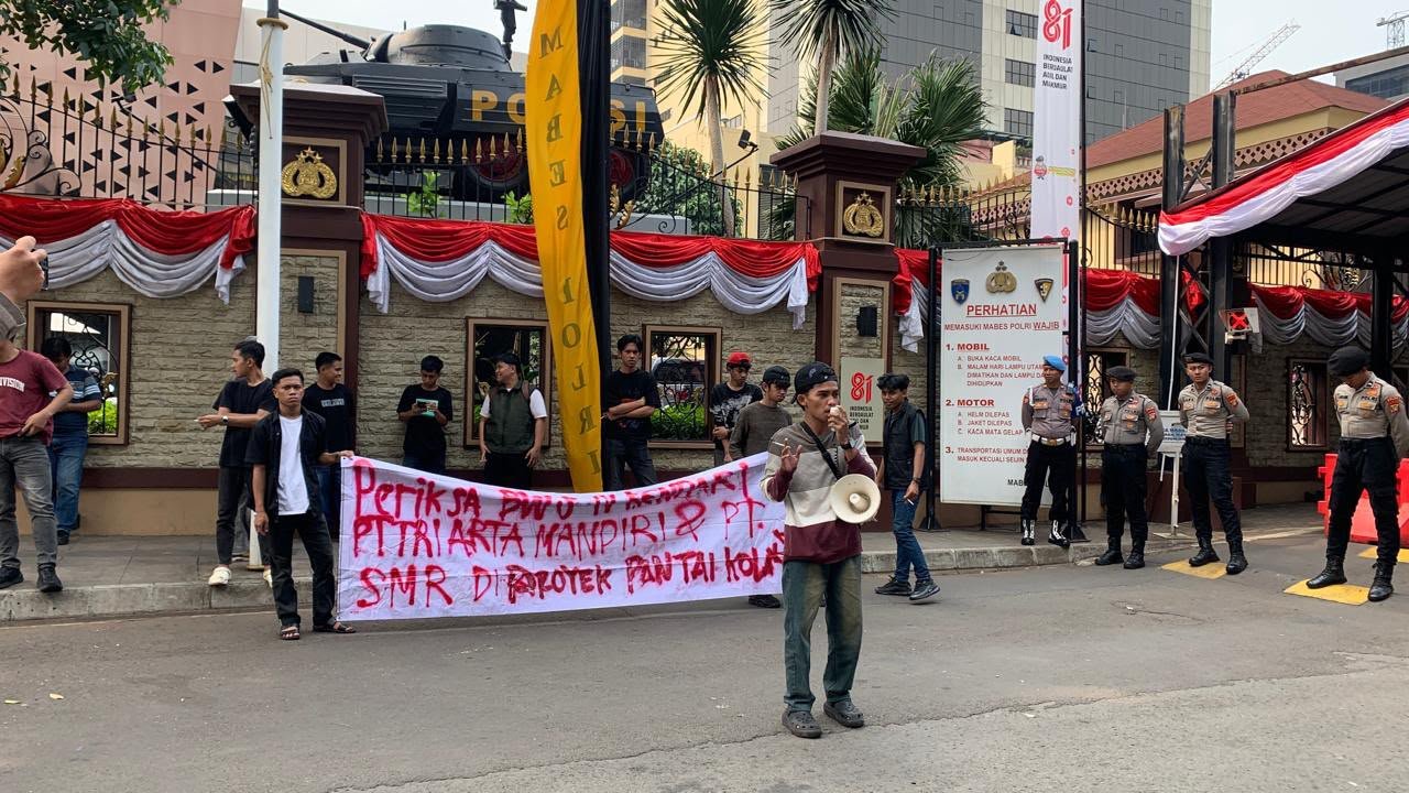 GPM Sultra-Jakarta Kembali Gelar Aksi Jilid II, Desak Polri Usut Tuntas Dugaan Material Ilegal Di Proyek Pantai Kolaka