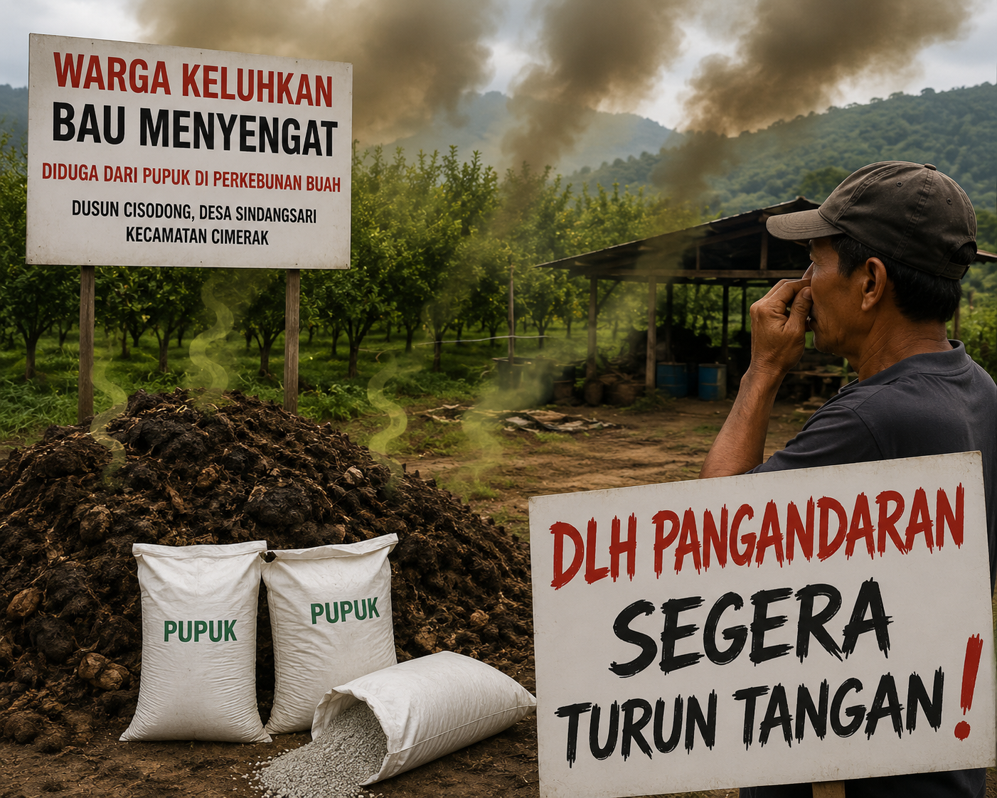 Bau Bangkai Menyengat di Perkebunan Cisodong, DLH Pangandaran Jangan Diam!